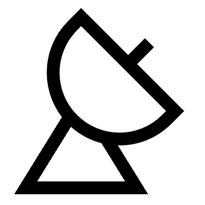 Satellite Dish Icon from Sharp Line - Free Set