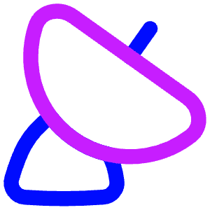 Satellite Dish Icon from Flex Neon - Free Set