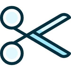 Scissors 2 Icon from Ultimate Duotone - Free Set