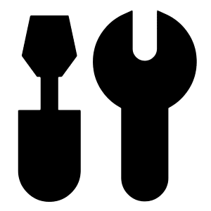 Screwdriver Wrench Icon from Sharp Solid - Free Set