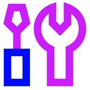 Screwdriver Wrench Icon from Sharp Neon - Free Set