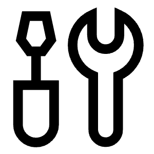 Screwdriver Wrench Icon from Sharp Line - Free Set