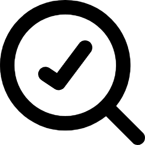 Search Check Icon from Micro Line - Free Set