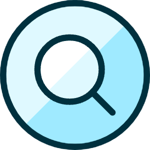 Search Circle Icon from Ultimate Duotone - Free Set