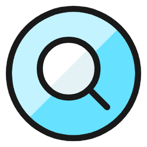 Search Circle Icon from Ultimate Colors - Free Set