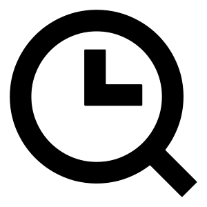 Search History Browser Icon from Sharp Solid - Free Set