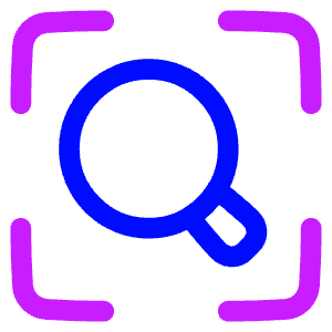 Search Visual Icon from Plump Neon - Free Set