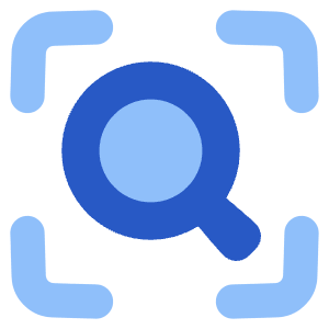 Search Visual Icon from Plump Flat - Free Set