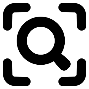 Search Visual Icon from Plump Solid - Free Set