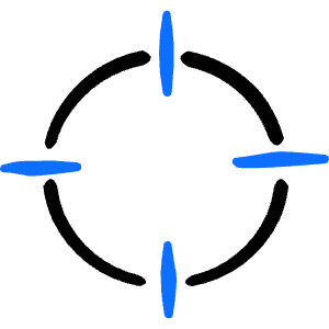 Select Target Crosshair 1 Icon from Freehand Duotone - Free Set