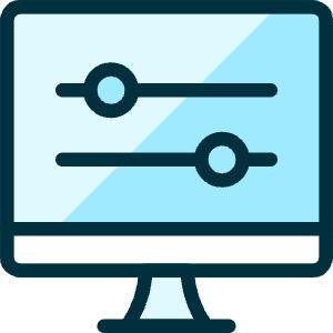 Settings Slider Desktop Horizontal Icon from Ultimate Duotone - Free Set