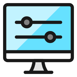 Settings Slider Desktop Horizontal Icon from Ultimate Colors - Free Set