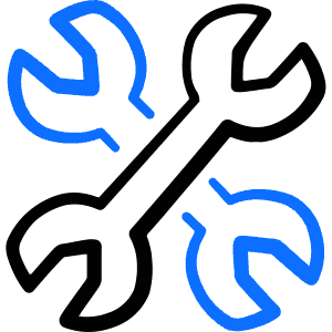 Settings Wrench Double Icon from Freehand Duotone - Free Set