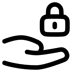 Share Lock Icon from Plump Line - Free Set