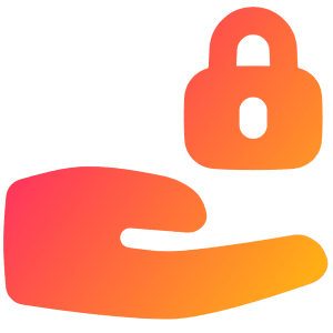 Share Lock Icon from Plump Gradient - Free Set
