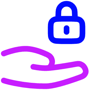 Share Lock Icon from Plump Neon - Free Set