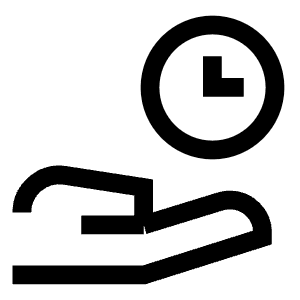 Share Time Icon from Sharp Line - Free Set