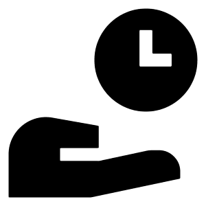 Share Time Icon from Sharp Solid - Free Set