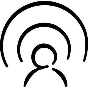 Share User Signal 1 Icon from Freehand Line - Free Set