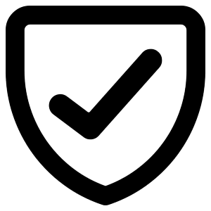 Shield Check Icon from Core Remix - Free Set