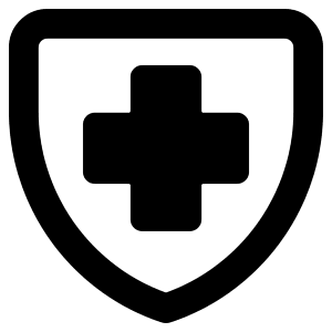 Shield Cross Icon from Core Remix - Free Set