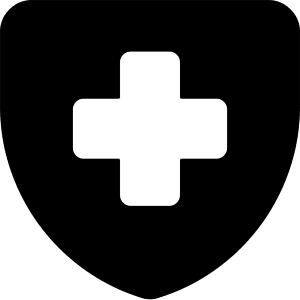 Shield Cross Icon from Core Solid - Free Set