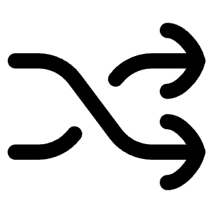 Shuffle Icon from Flex Line - Free Set