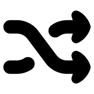 Shuffle Icon from Flex Solid - Free Set