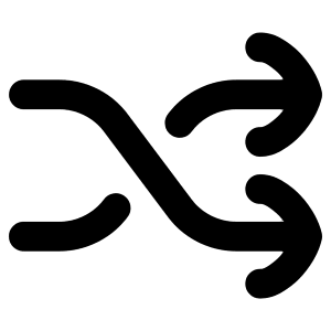 Shuffle Line Arrow Icon from Flex Remix - Free Set