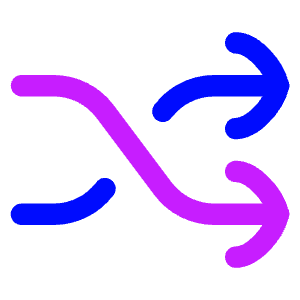 Shuffle Line Arrow Icon from Flex Neon - Free Set