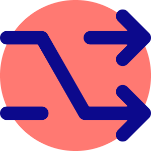 Shuffle Line Arrow Icon from Core Pop - Free Set
