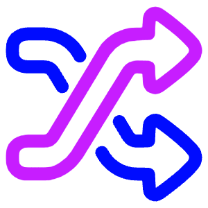 Shuffle Icon from Plump Neon - Free Set