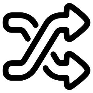 Shuffle Icon from Plump Line - Free Set