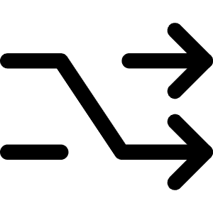 Shuffle Icon from Core Line - Free Set