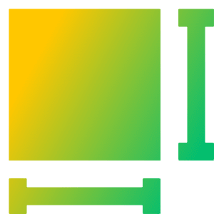 Sizing Icon from Sharp Gradient- Free Set