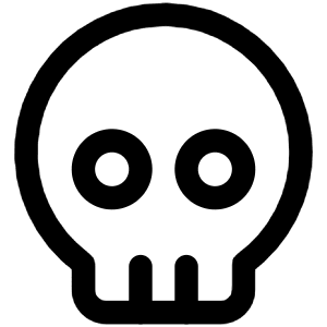 Skull 1 Icon from Core Line - Free Set