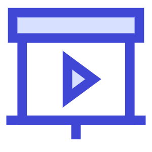 Slide Show Play Icon from Sharp Duo - Free Set
