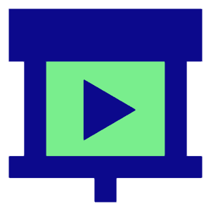 Slide Show Play Icon from Sharp Pop - Free Set
