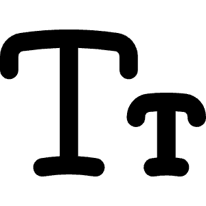 Small Caps Icon from Flex Remix - Free Set