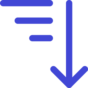 Sort Descending Icon from Core Duo - Free Set