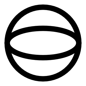 Sphere Shape Icon from Sharp Line - Free Set