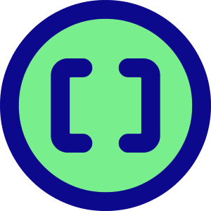 Square Brackets Circle Icon from Core Pop - Free Set
