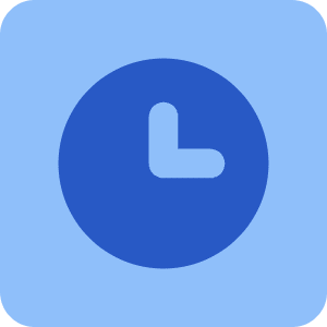 Square Clock Icon from Core Flat - Free Set