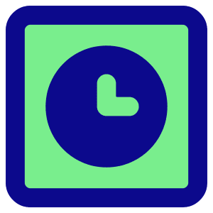 Square Clock Icon from Core Pop - Free Set