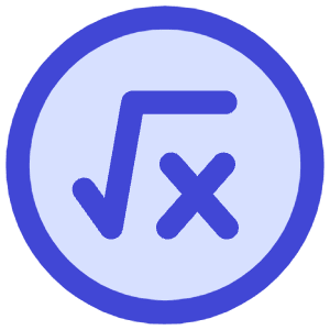 Square Root X Circle Icon from Core Duo - Free Set