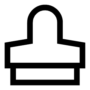 Stamp Icon from Sharp Line - Free Set