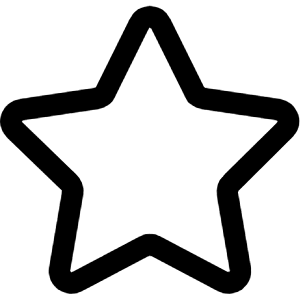 Star 1 Icon from Core Line - Free Set