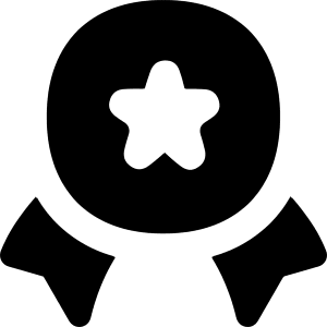 Star Badge Icon from Flex Solid - Free Set