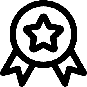 Star Badge Icon from Core Line - Free Set