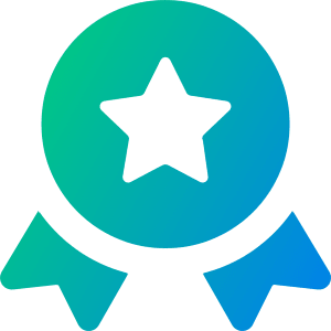 Star Badge Icon from Core Gradient - Free Set